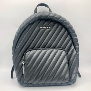Michael Kors - Black Faux Leather Backpack